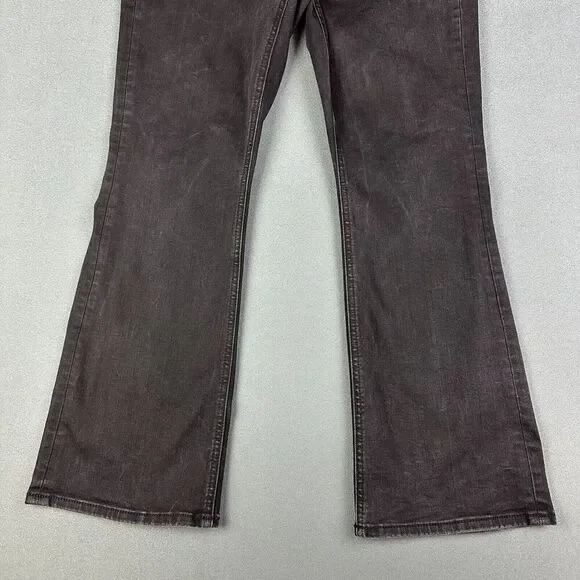 Jen7 Seven For All Mankind 7FAM Jeans Womens 8 Black Petite Slim Bootcut Stretch - Picture 4 of 16